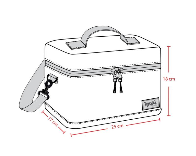 Lunch Box Black | Dinosaur Print | Deux Par Deux