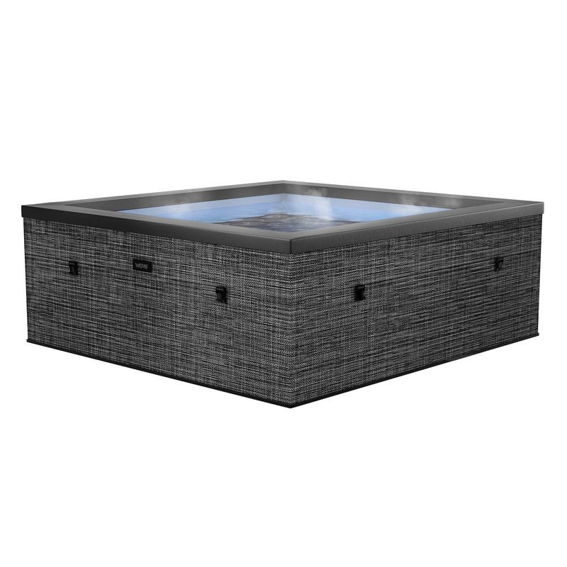 Wave | Garda | 4/6-Person Eco Foam Hot Tub | Square | Built-In Integrated Heater