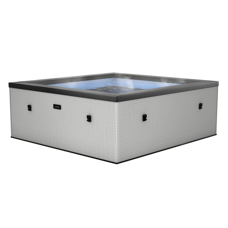 Wave | Garda | 4/6-Person Eco Foam Hot Tub | Square | Built-In Integrated Heater