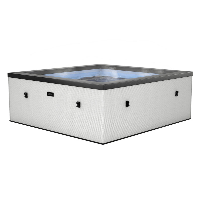 Wave | Garda | 4/6-Person Eco Foam Hot Tub | Square | Built-In Integrated Heater