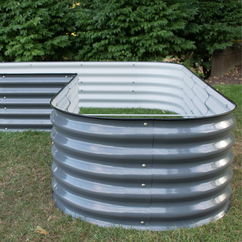 17" Tall L-Shape Garden Bed Kit