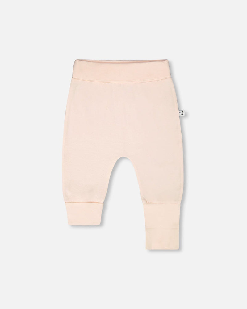 Organic Cotton Jersey Evolutive Pants Peach
