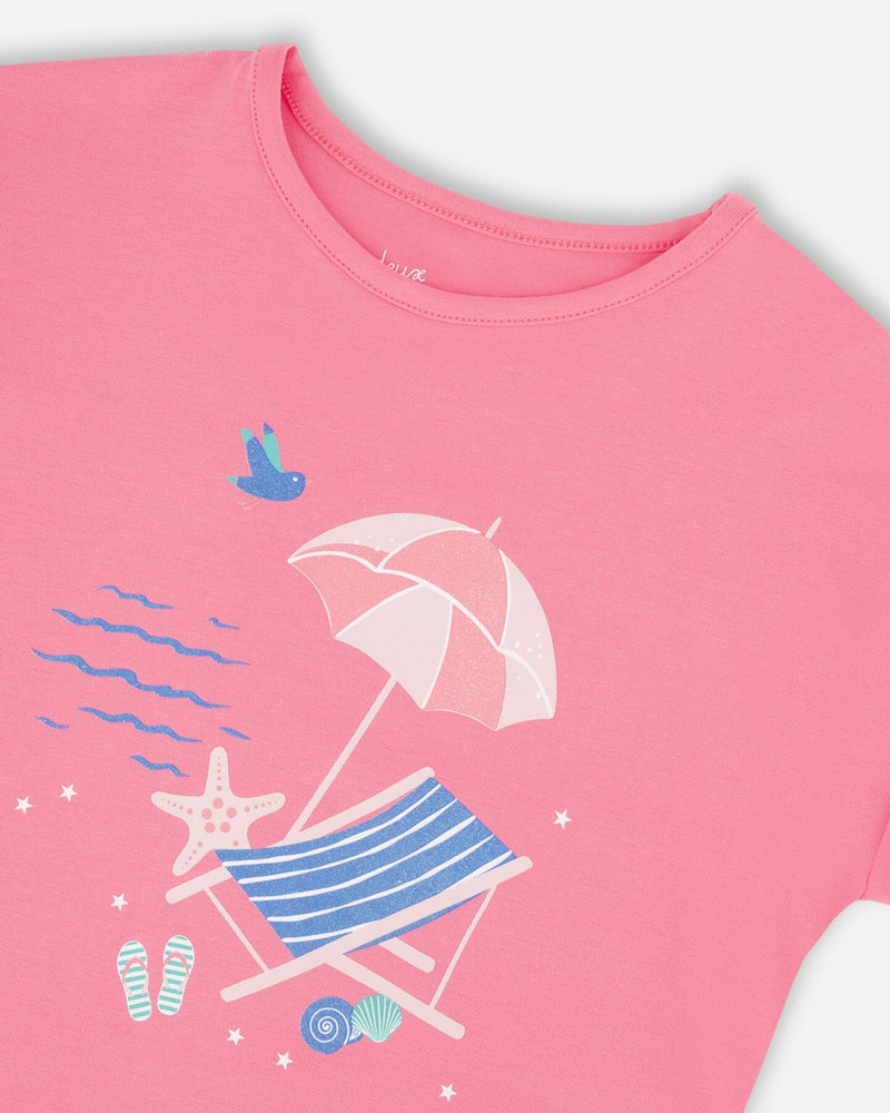 Organic Cotton Jersey T-Shirt Pink