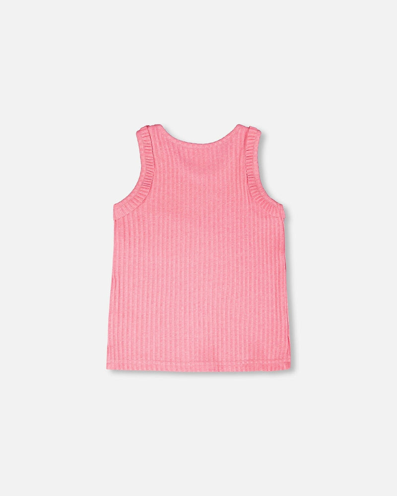 Rib Tank Top Pink