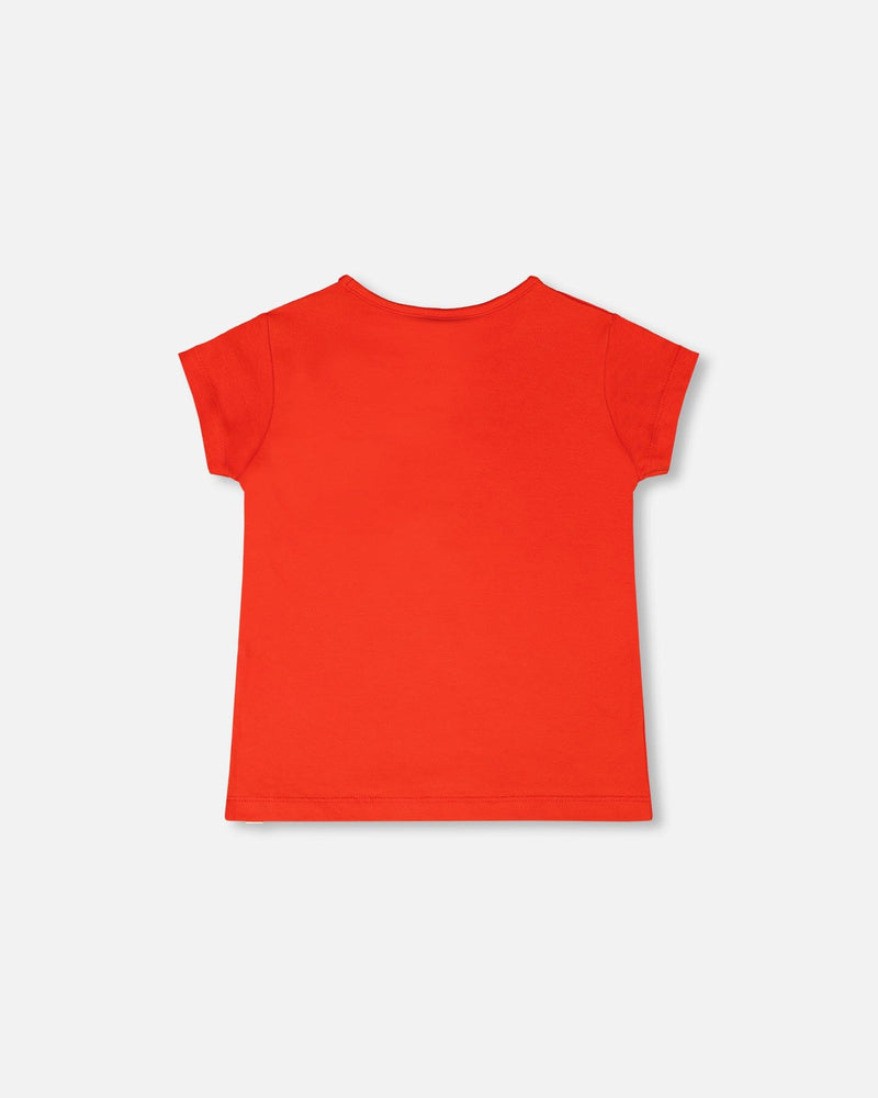 Organic Cotton Jersey T-Shirt Red