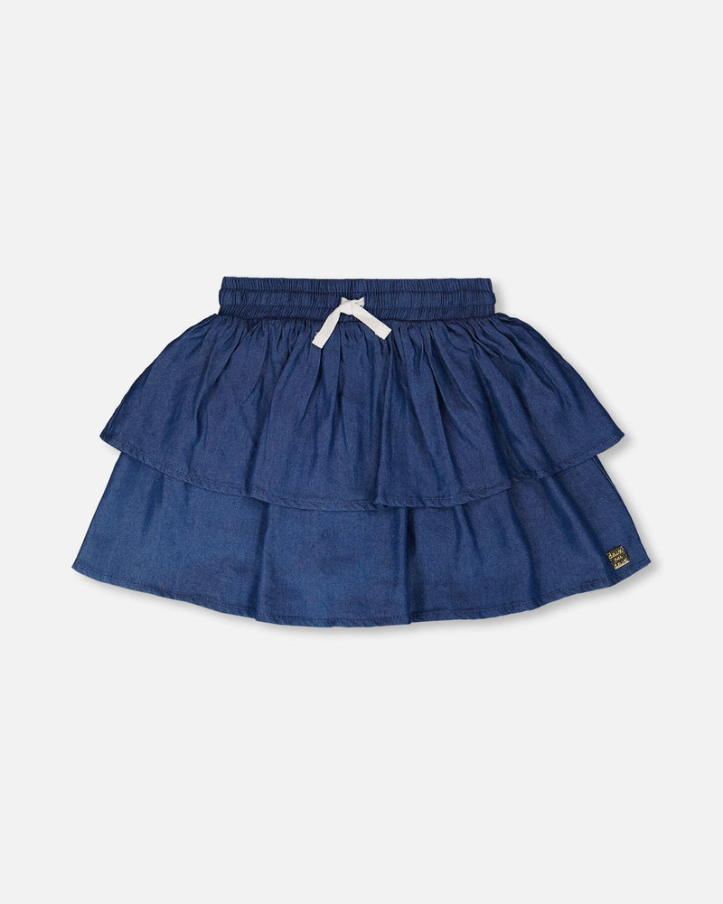 Blue Chambray Skort