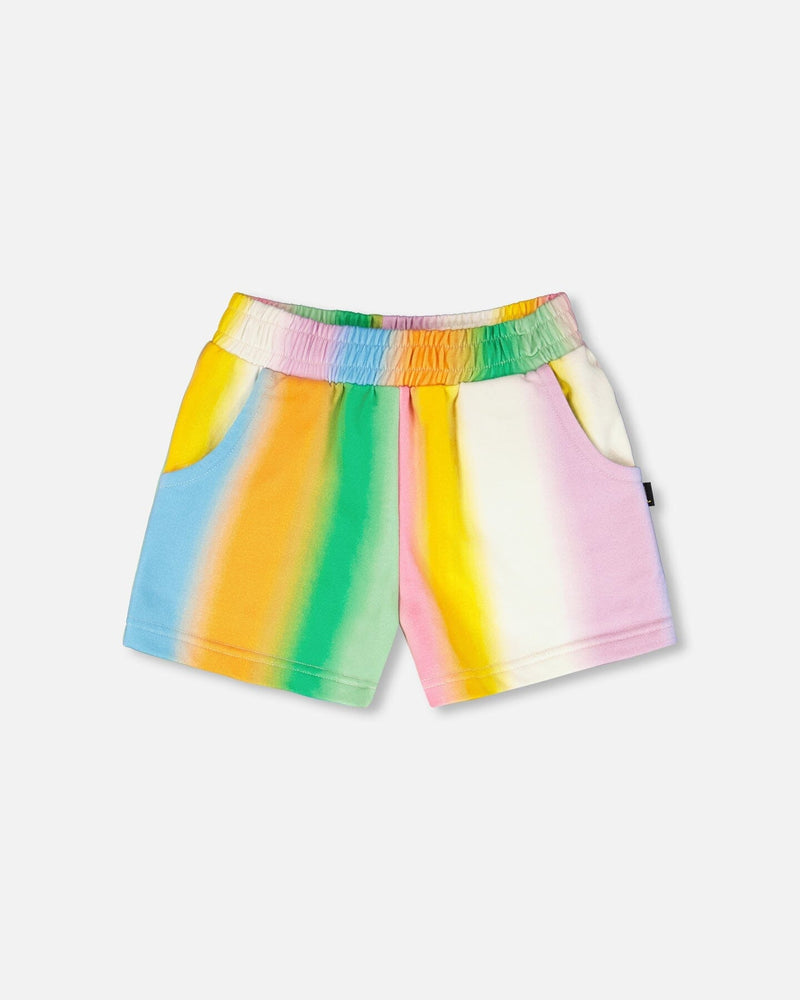 Printed French Terry Shorts Multicolored