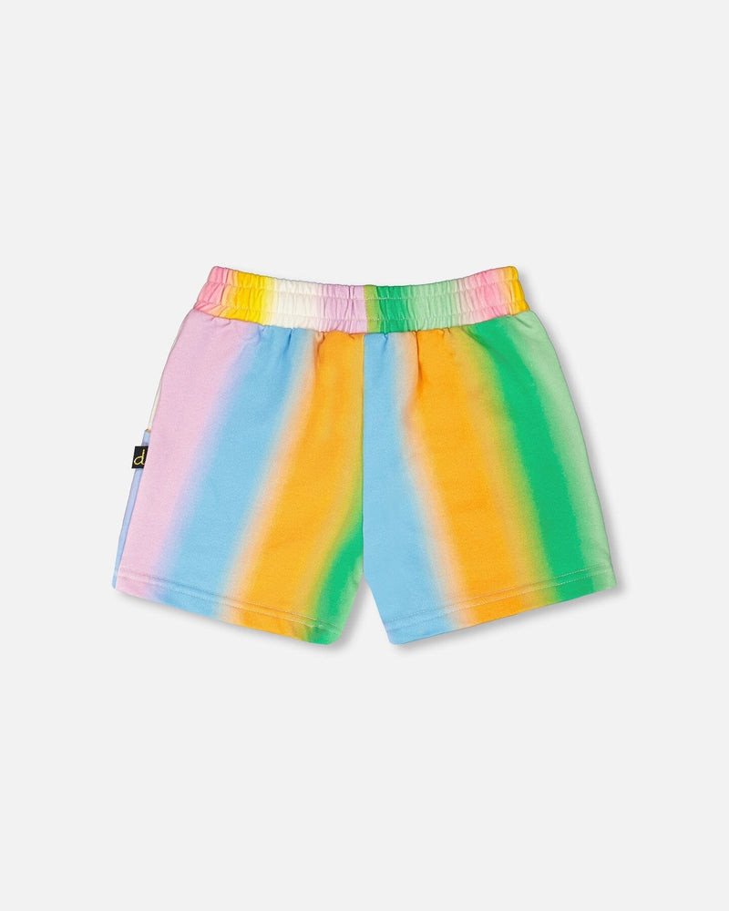 Printed French Terry Shorts Multicolored