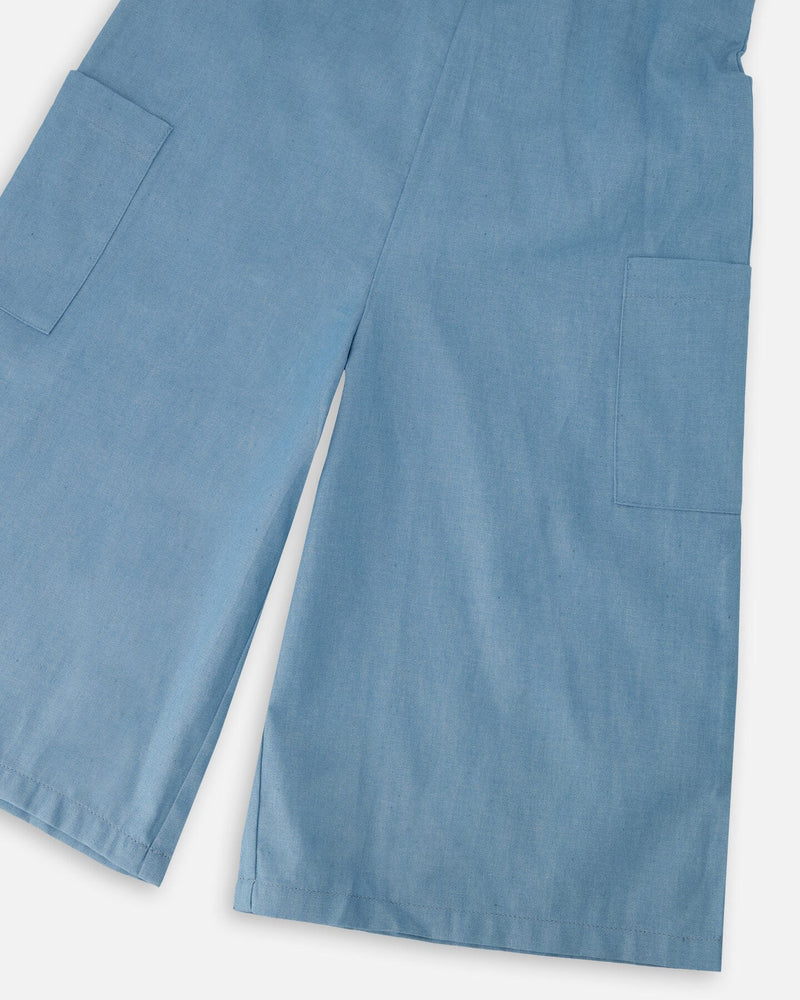 Light Blue Chambray Jumpsuit