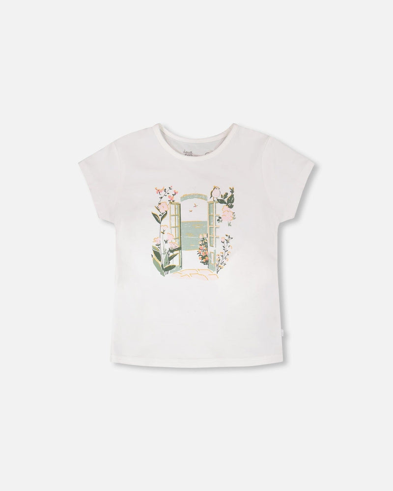 Organic Cotton Jersey T-Shirt Off-White