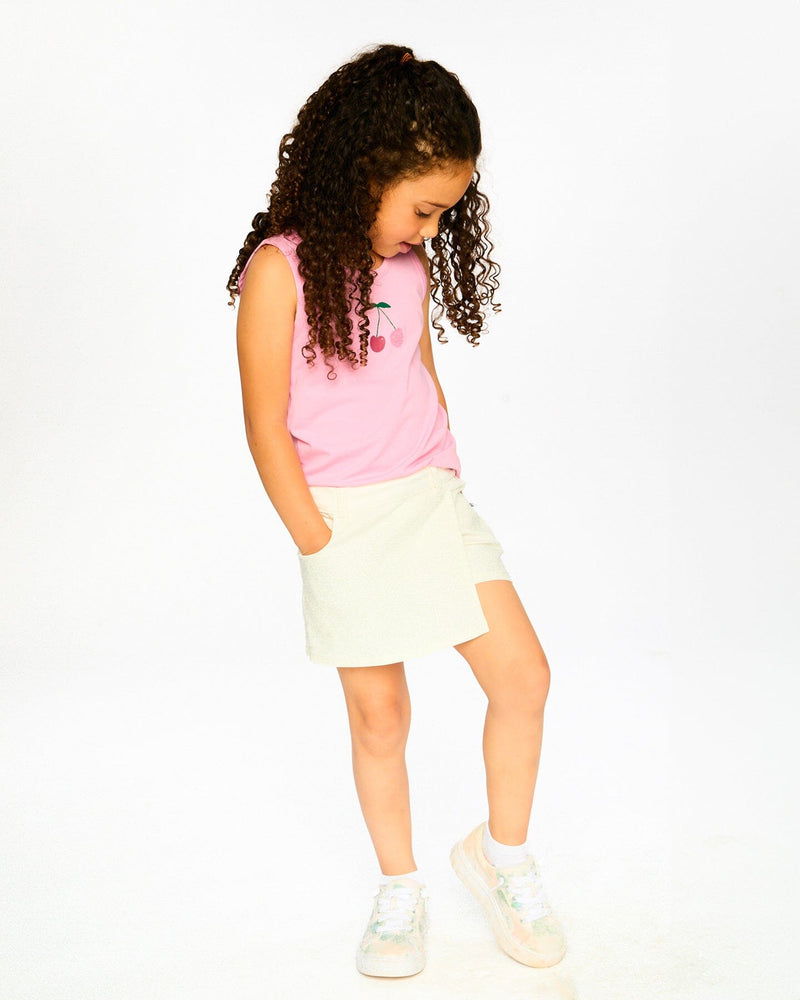 Organic Cotton Jersey Tank Top Pink