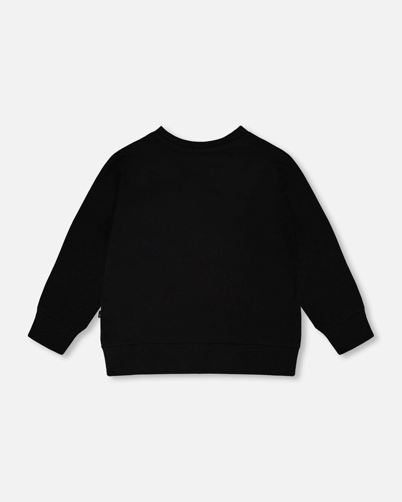 Organic Cotton Jersey Long Sleeve T-Shirt Black