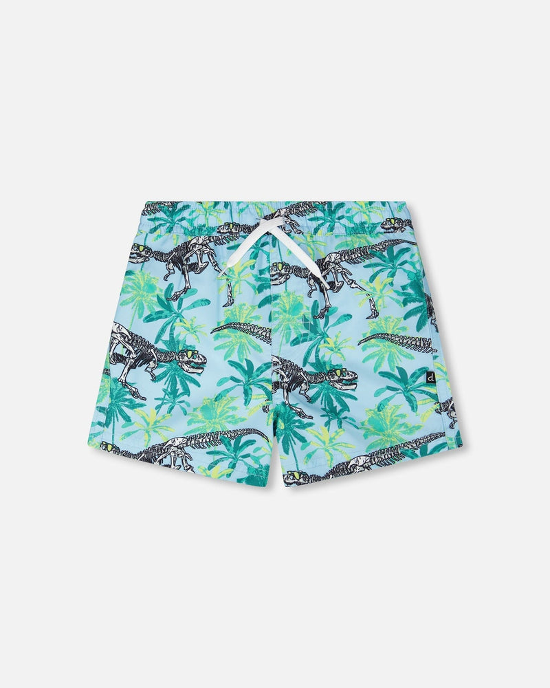 Boardshorts Blue Skeleton Print