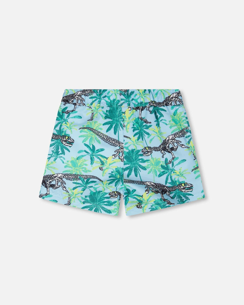 Boardshorts Blue Skeleton Print