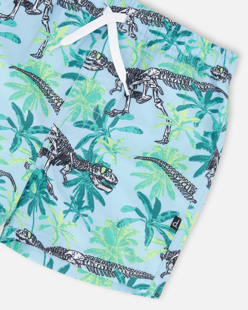 Boardshorts Blue Skeleton Print