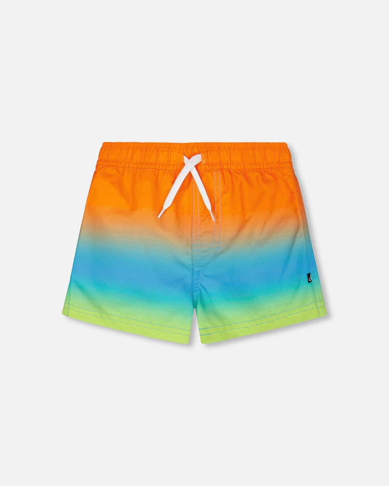 Boardshorts Orange Blue And Green Gradient