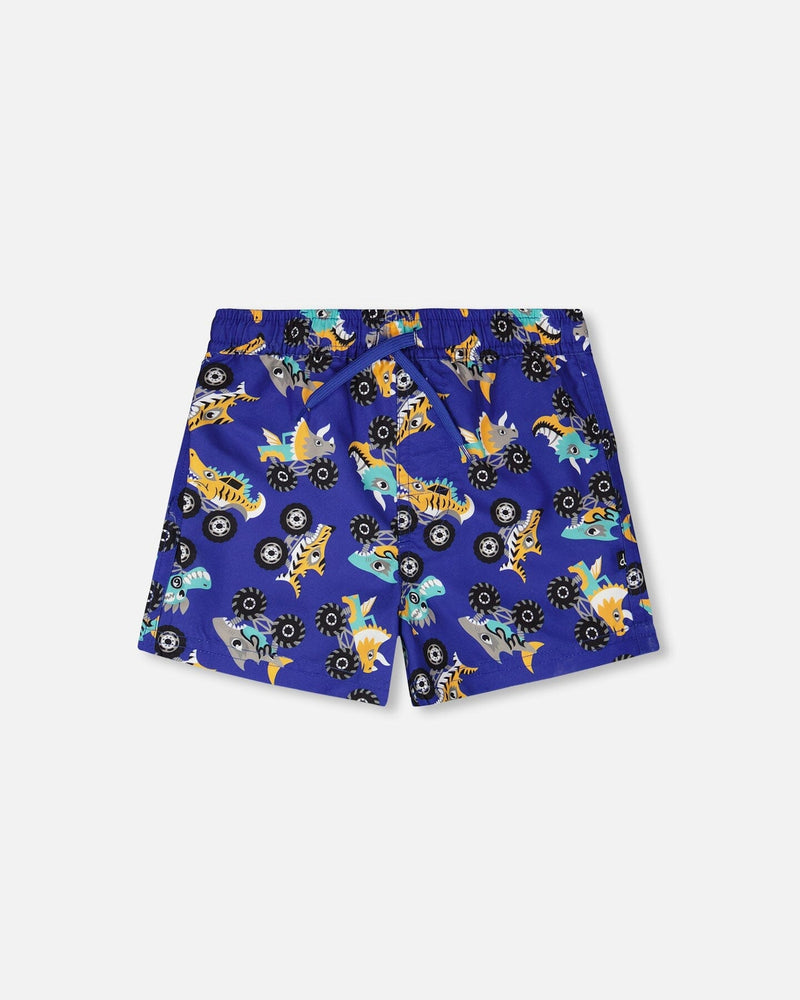 Boardshorts Blue Truck Print