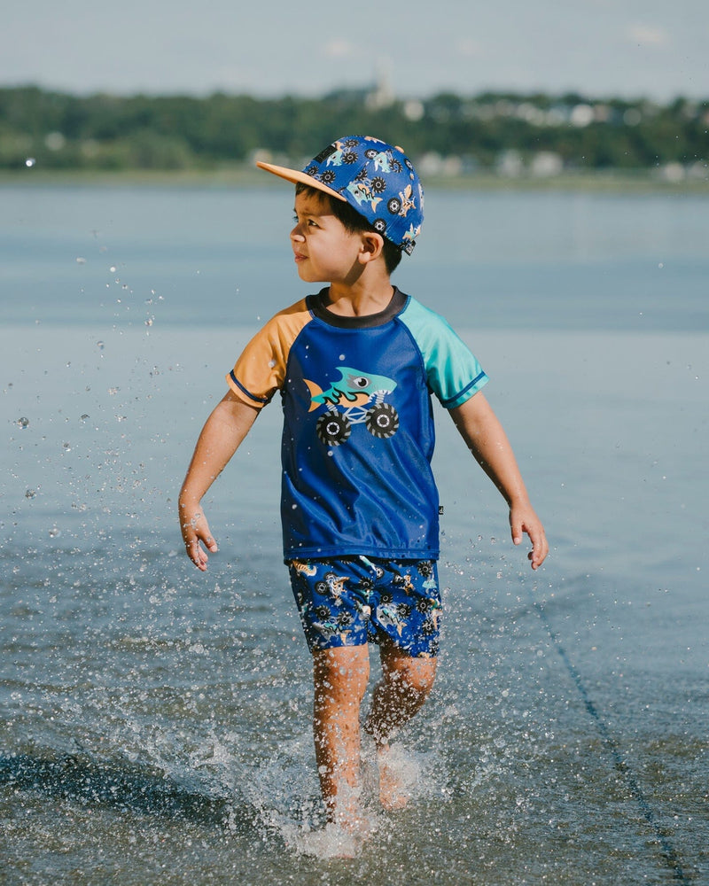 Boardshorts Blue Truck Print