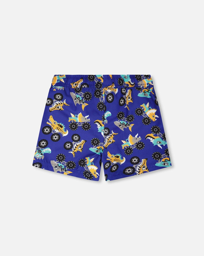 Boardshorts Blue Truck Print