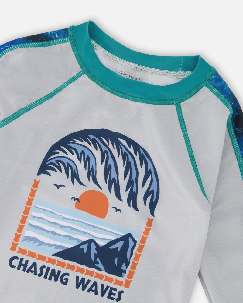 Long Sleeve Rashguard Pale Gray