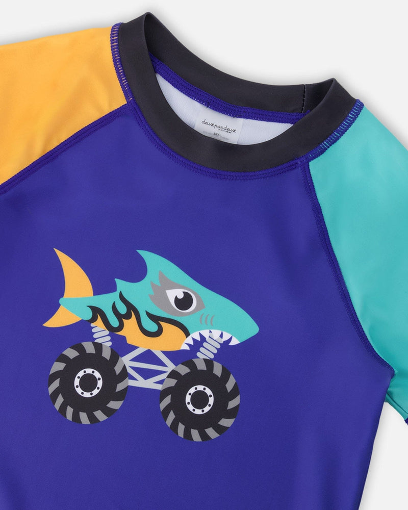 Short Sleeve Rashguard Ultramarine Blue