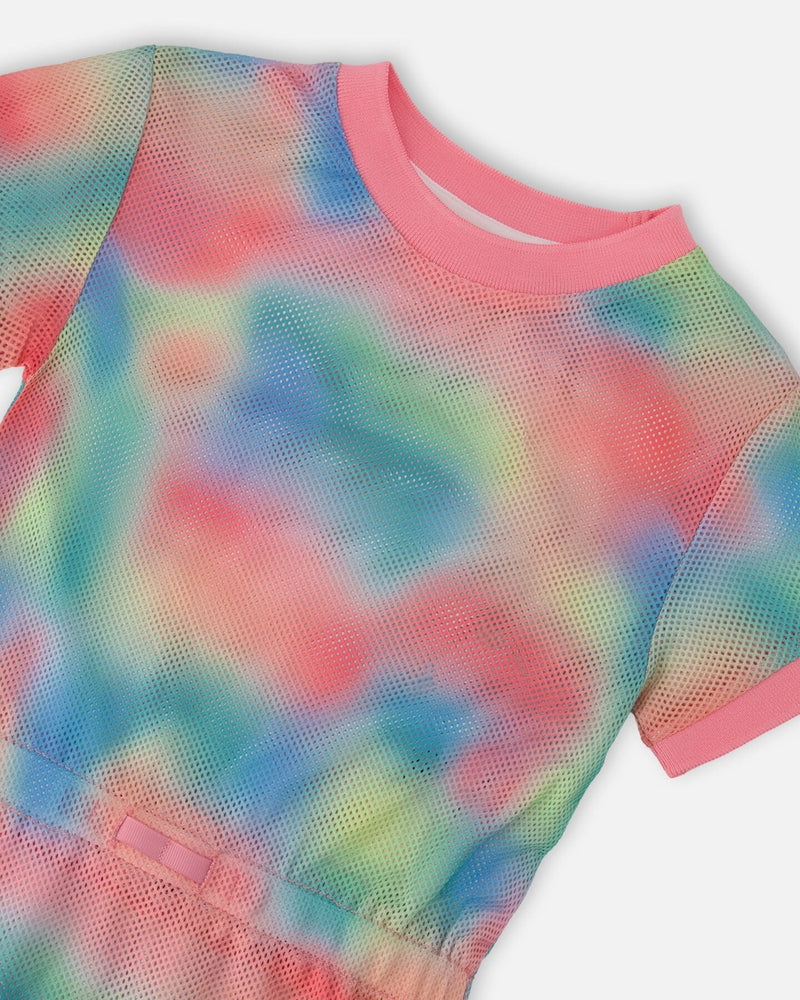 Mesh Beach Dress Multicolor