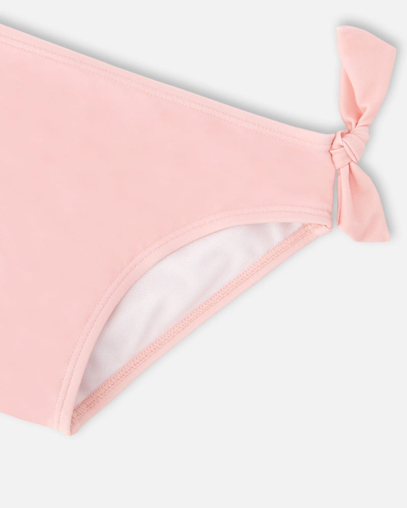 Two-Piece Swimsuit Pink Hibiscus Print