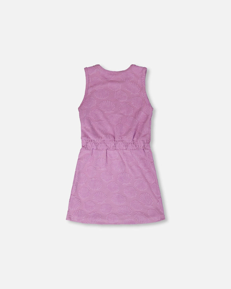 Terry Cloth Beach Dress Lilac