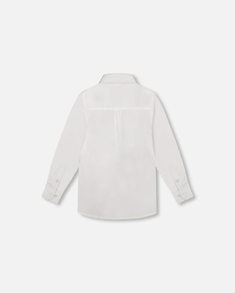 Button Down Long Sleeve Shirt White