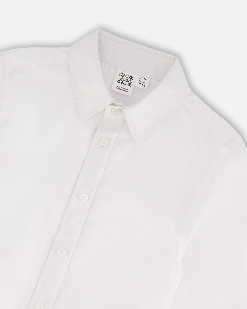 Button Down Long Sleeve Shirt White
