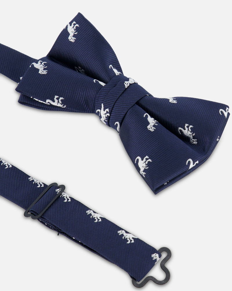 Bow Tie Blue Dino Print
