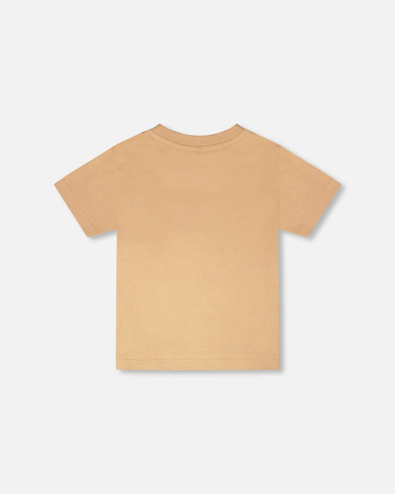 Organic Cotton Short Sleeve T-Shirt Beige