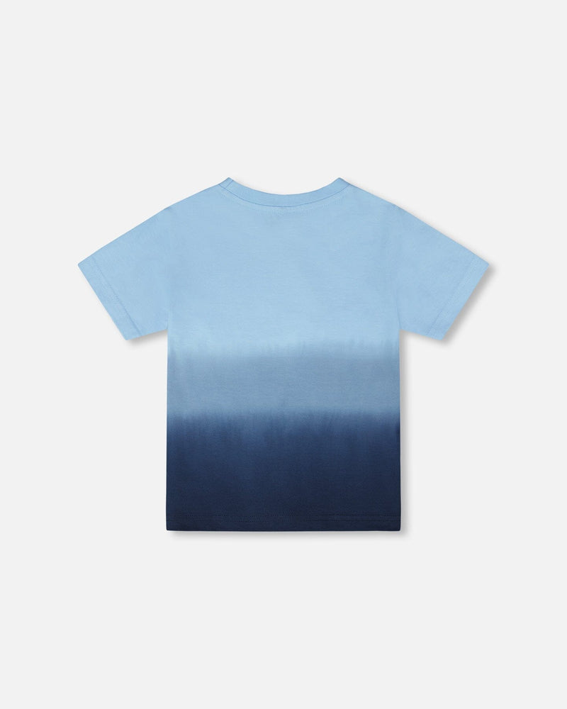 Organic Cotton Short Sleeve T-Shirt Blue Gradient