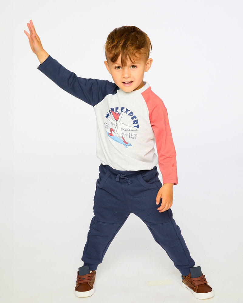 Jersey Long Sleeve T-Shirt Light Grey Mix