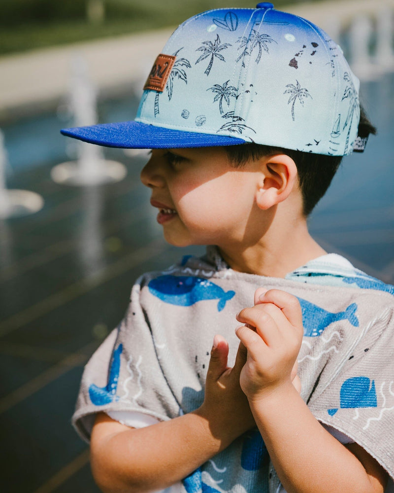 Cap Blue Beach Print