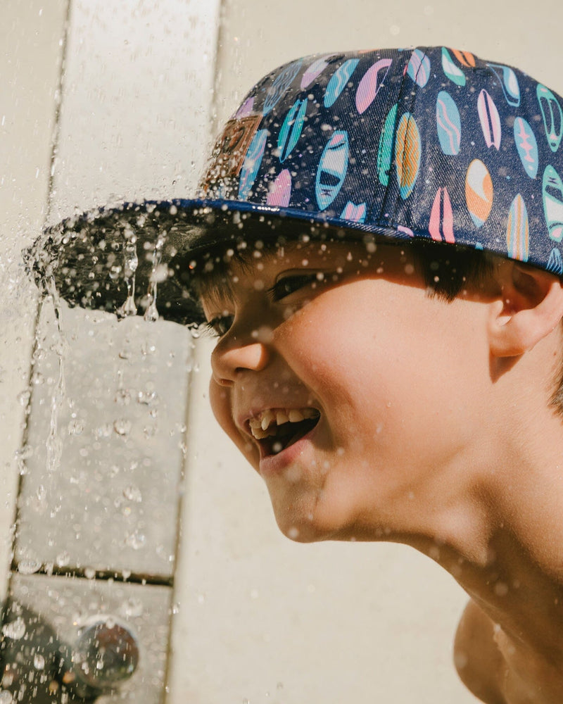 Cap Blue Surfboard Print