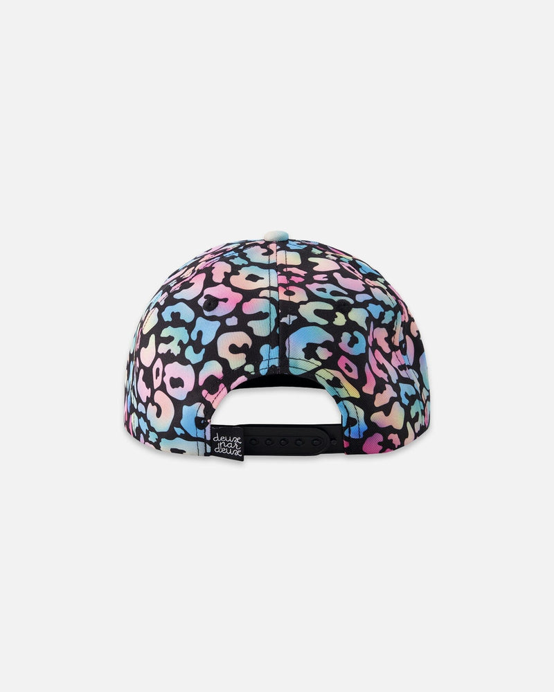 Cap Black Animal Print