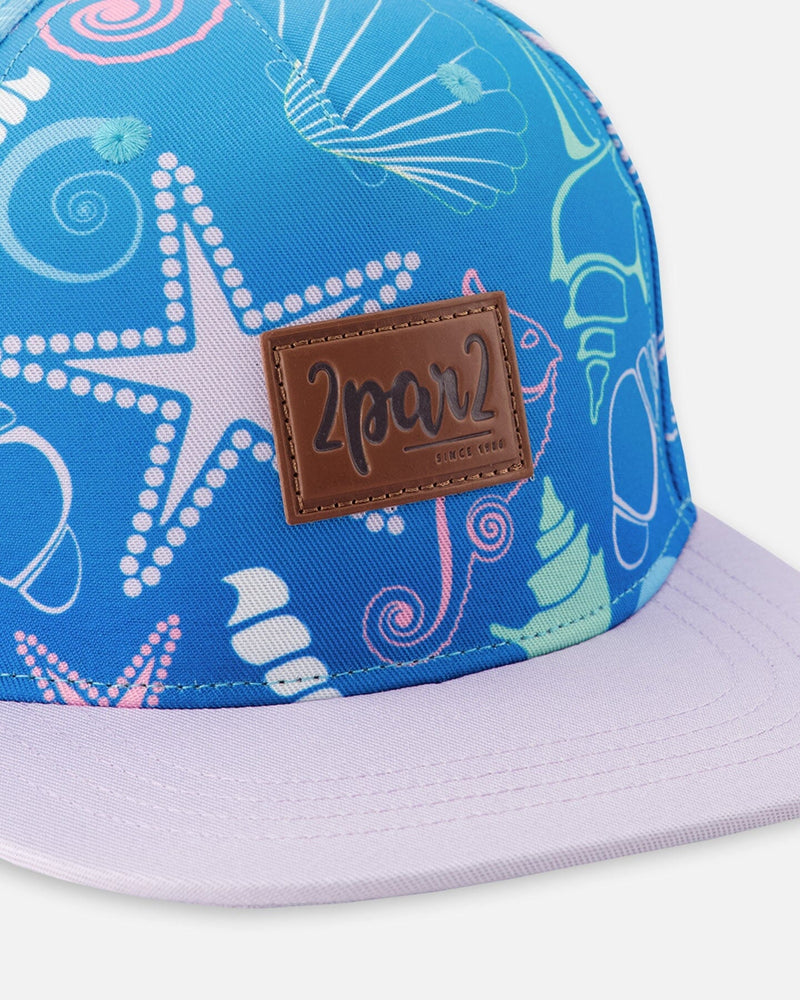 Cap Blue Shell Print