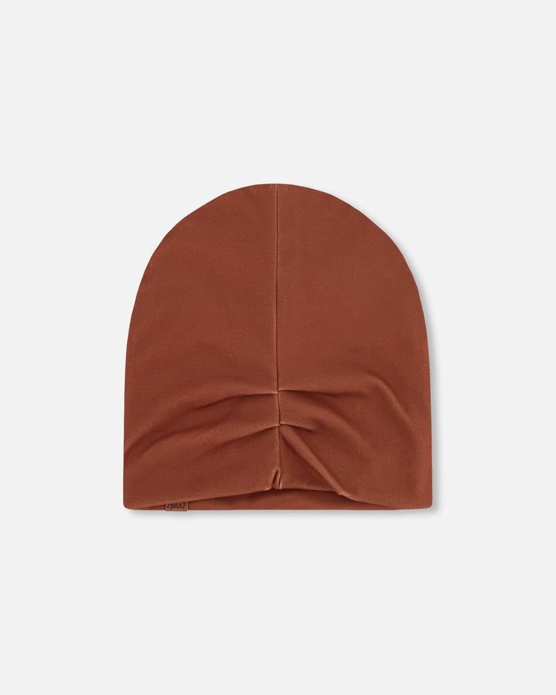Stretch Jersey Beanie Brown