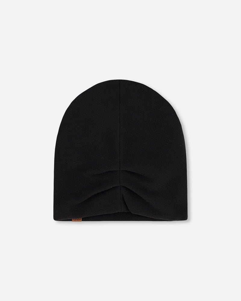 Stretch Jersey Beanie Black