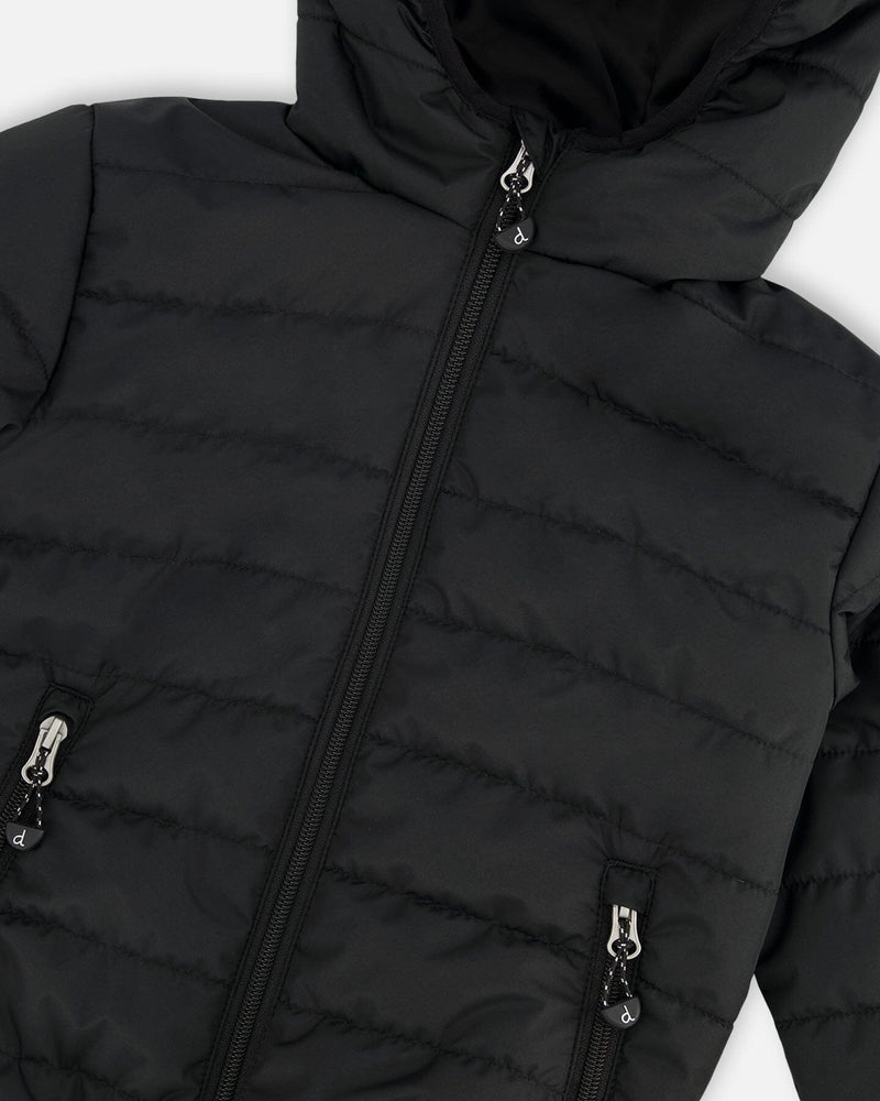 Quilted Mid-Season Jacket Black