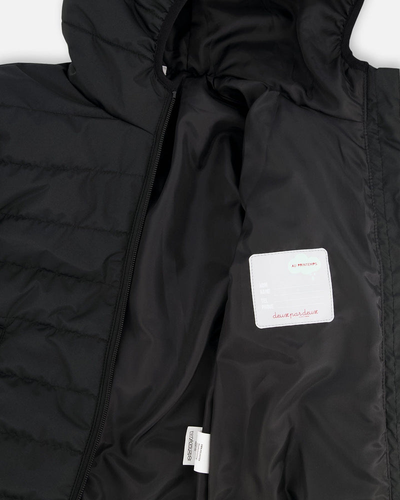 Quilted Mid-Season Jacket Black