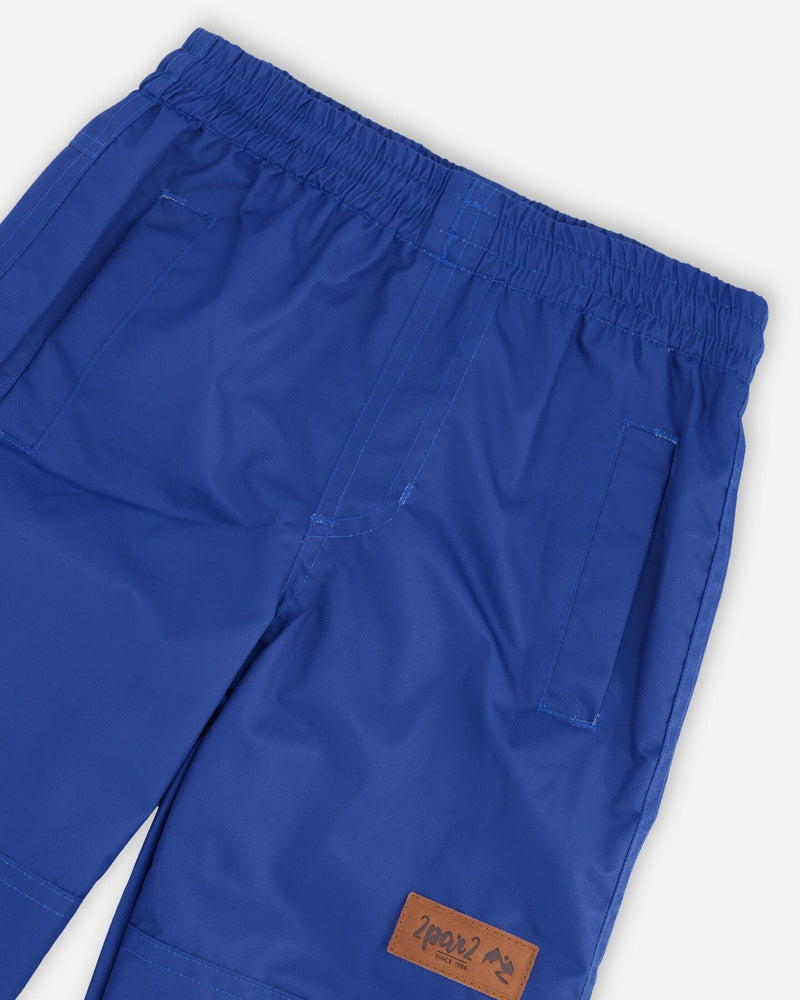 Two-Piece Mid-Season Outerwear Set Blue And Brown Gradient