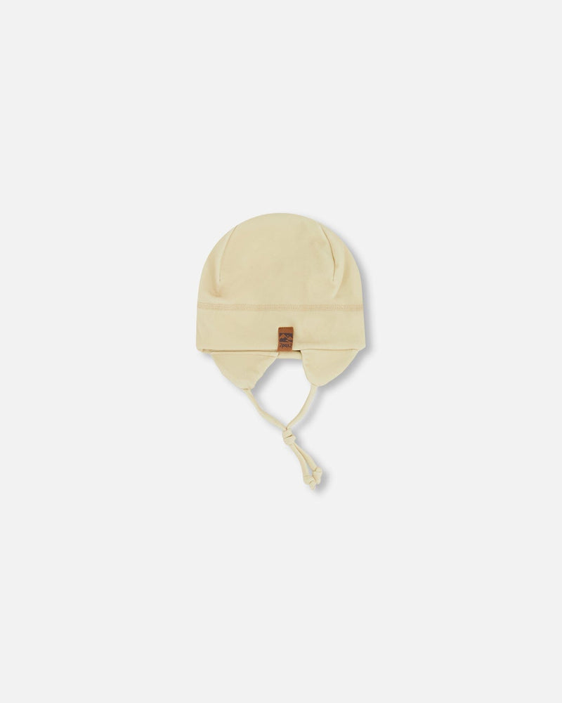 Baby Mid-Season One-Piece Outerwear With Hat Beige