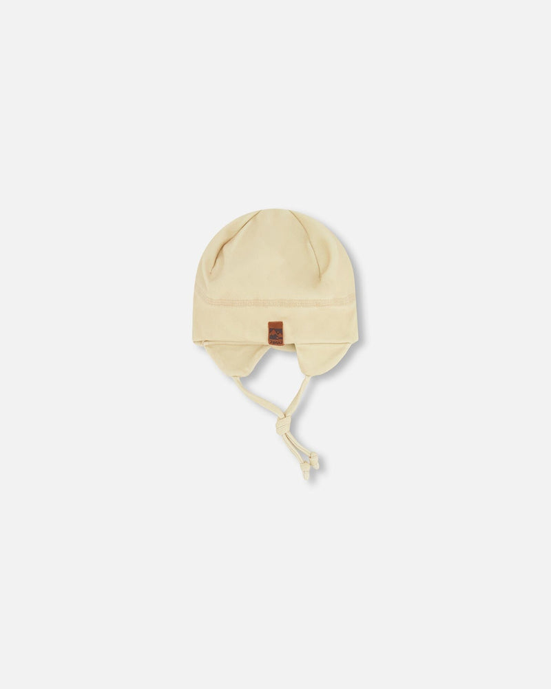 Baby Mid-Season One-Piece Outerwear With Hat Beige