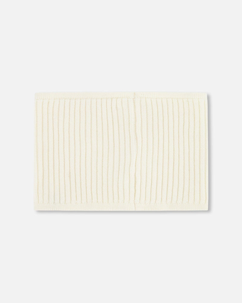 Knit Neck Tube Off White