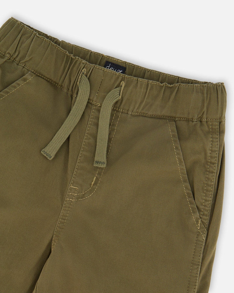 Stretch Twill Carpenter Pants Dark Khaki Green