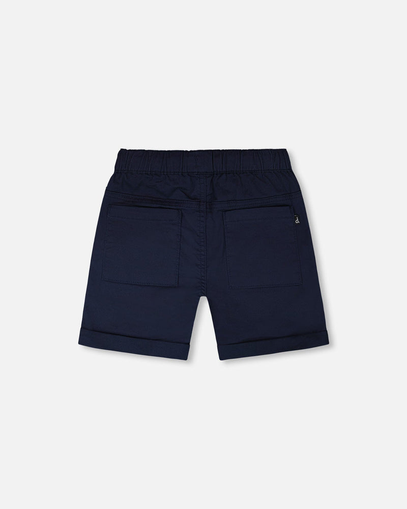 Stretch Twill Shorts Dark Blue