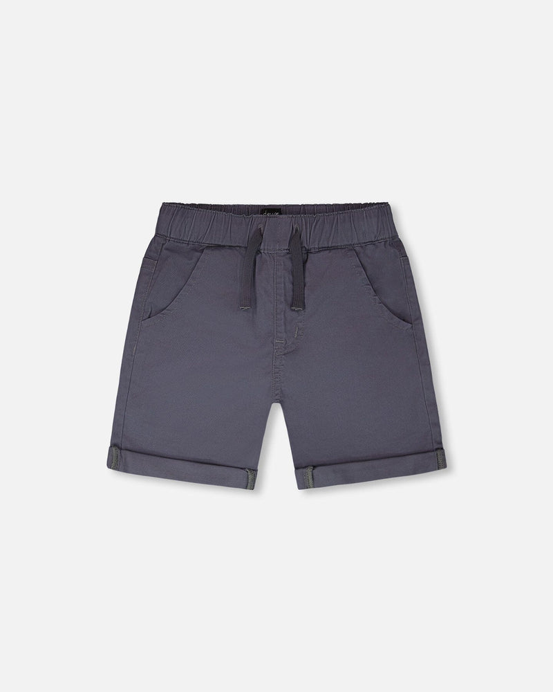 Stretch Twill Shorts Grey