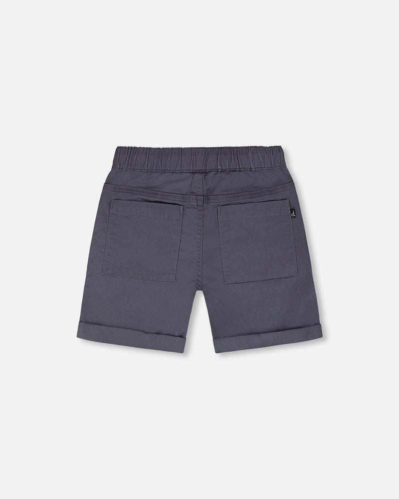 Stretch Twill Shorts Grey